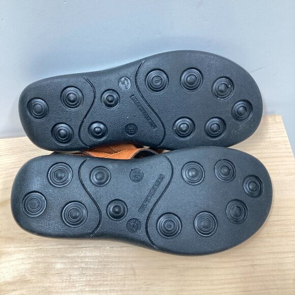 Aerosoft Deke Slingback Sandals, Size‎ Euro 39 US 8, Faux Leather, Orange-Tan - Picture 8 of 11